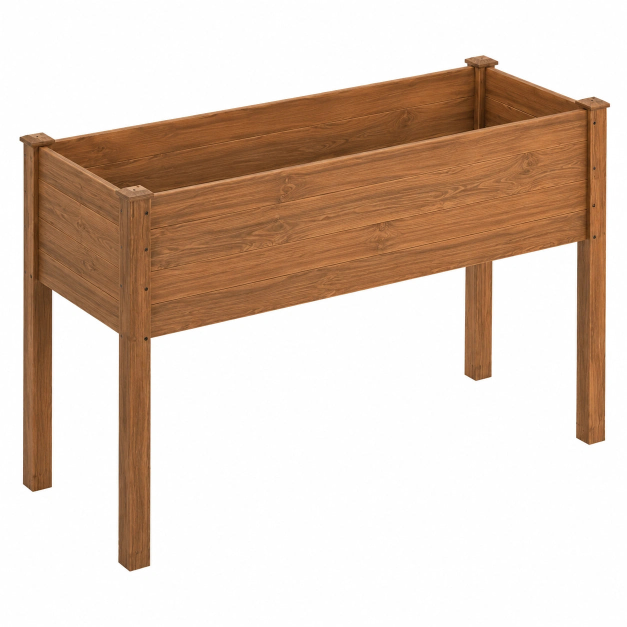 Jardinière surélevée en bois marron 100x40x76 cm