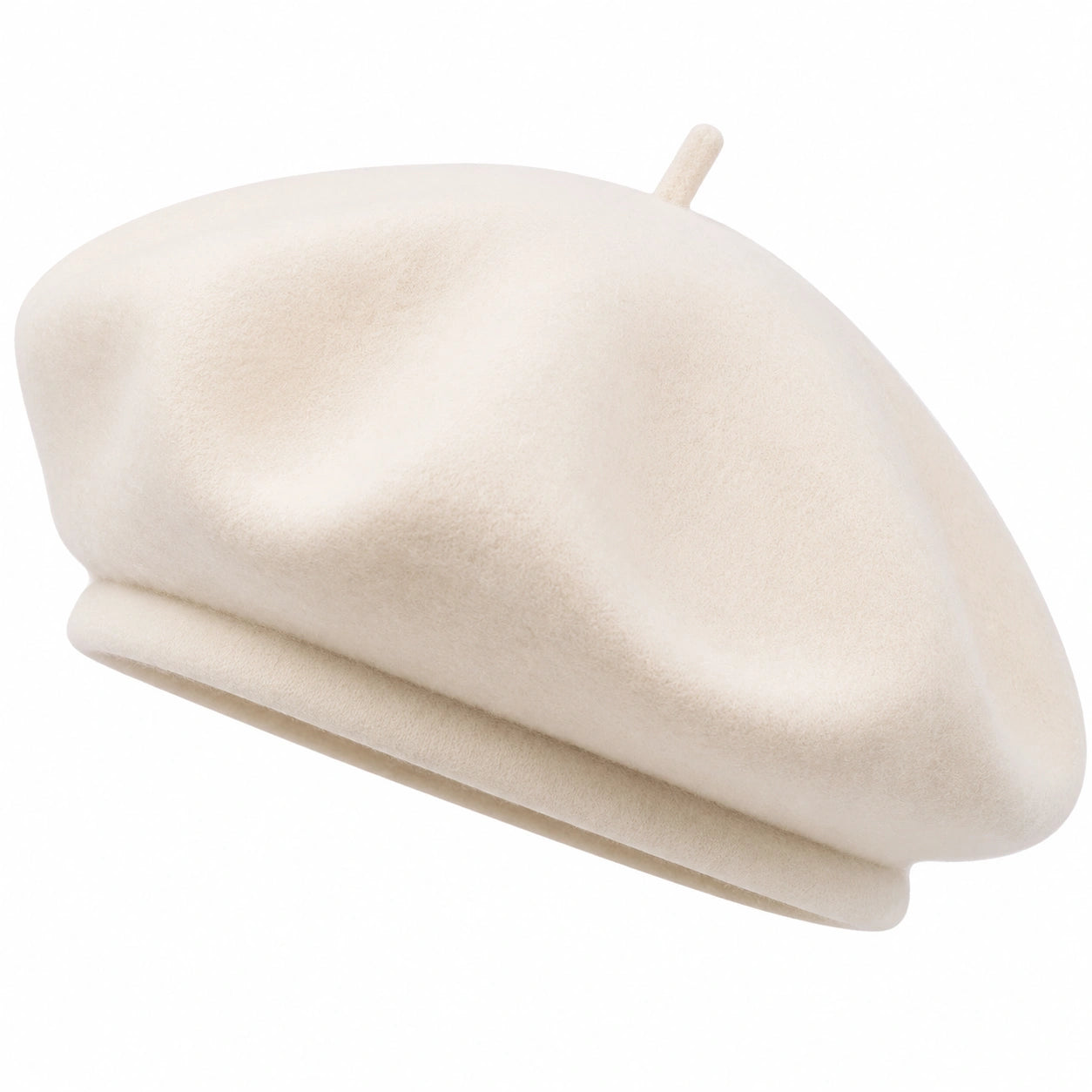 Béret classique écru
