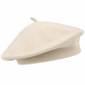 Béret classique beige pour adulte