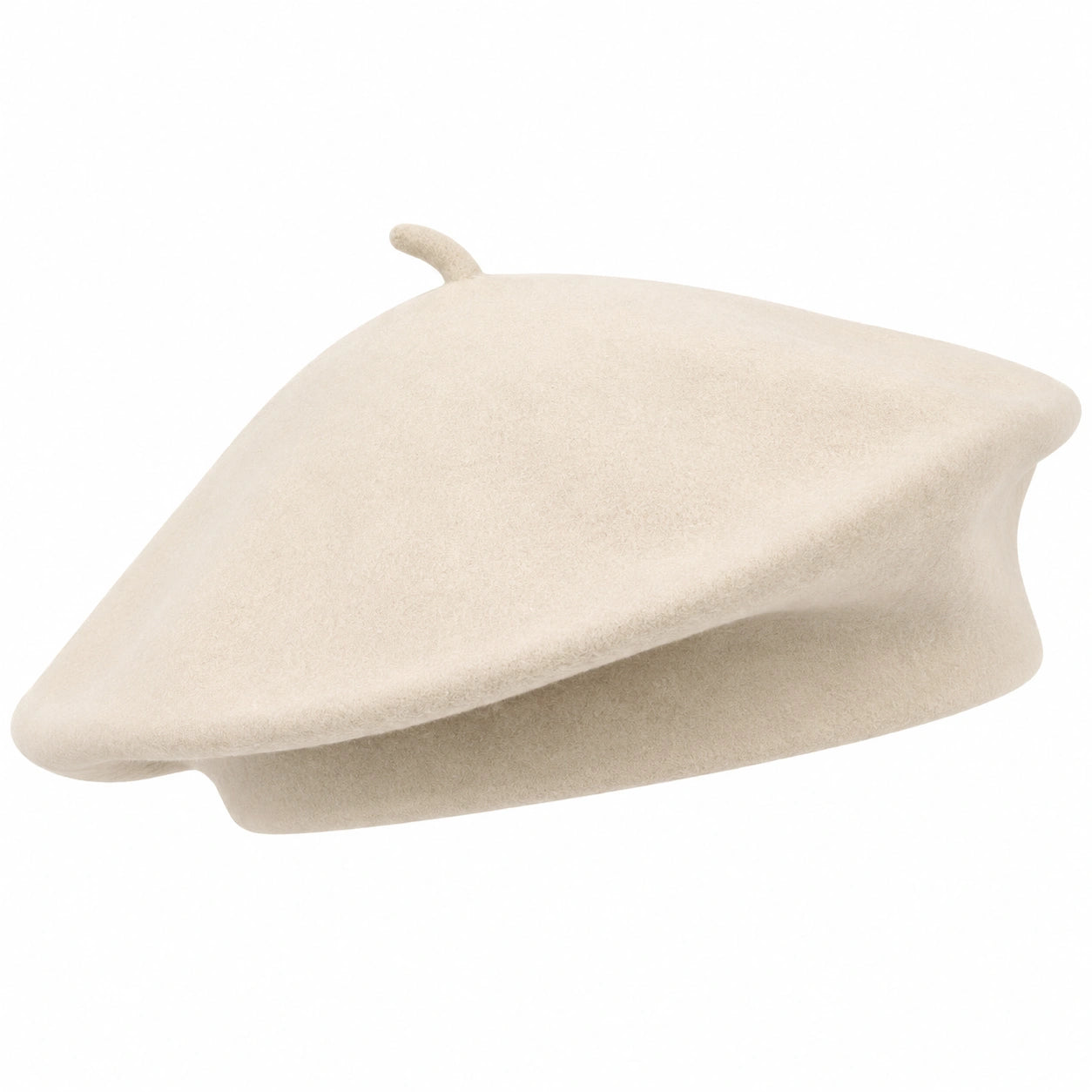 Béret classique beige pour adulte