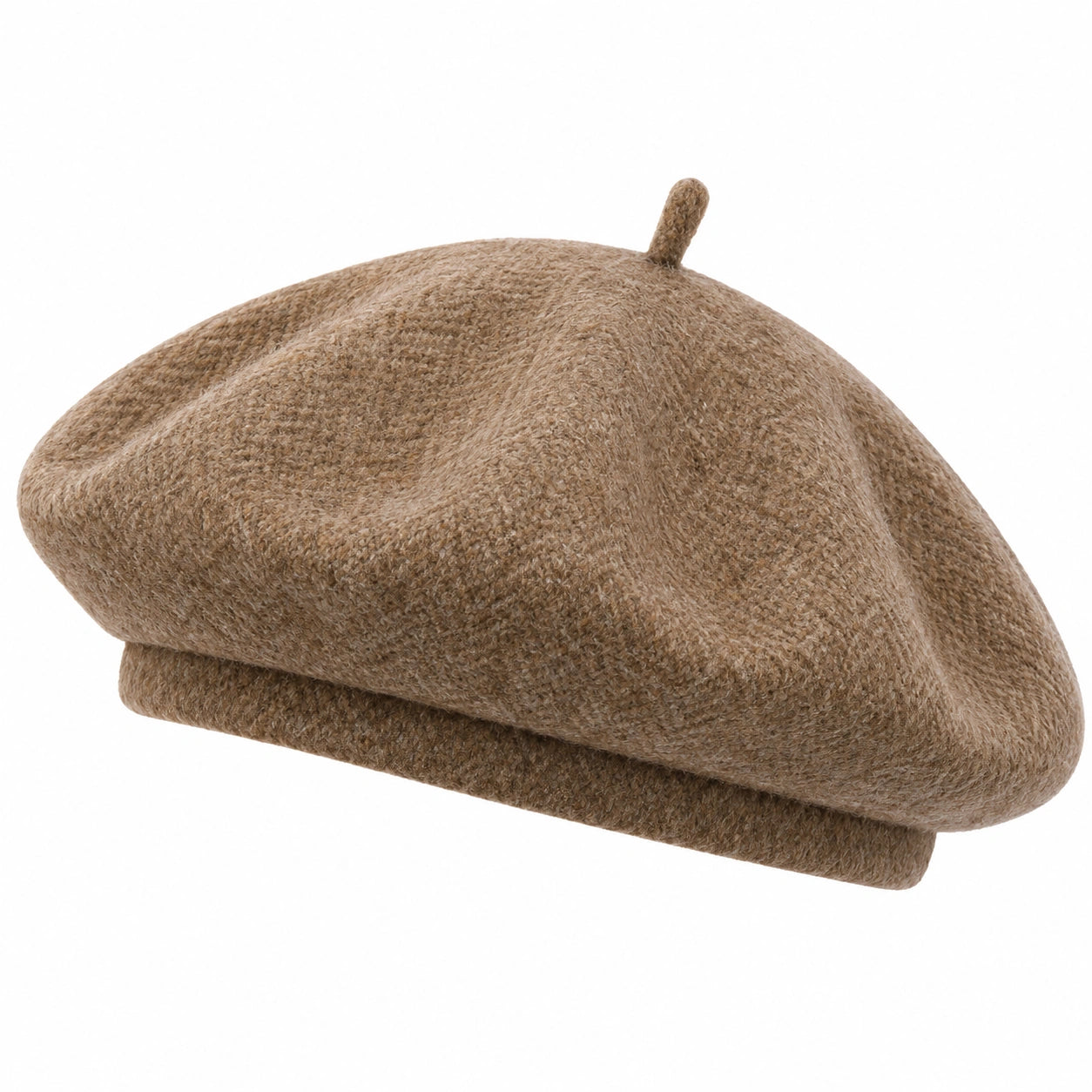Béret classique chameau pour adultes