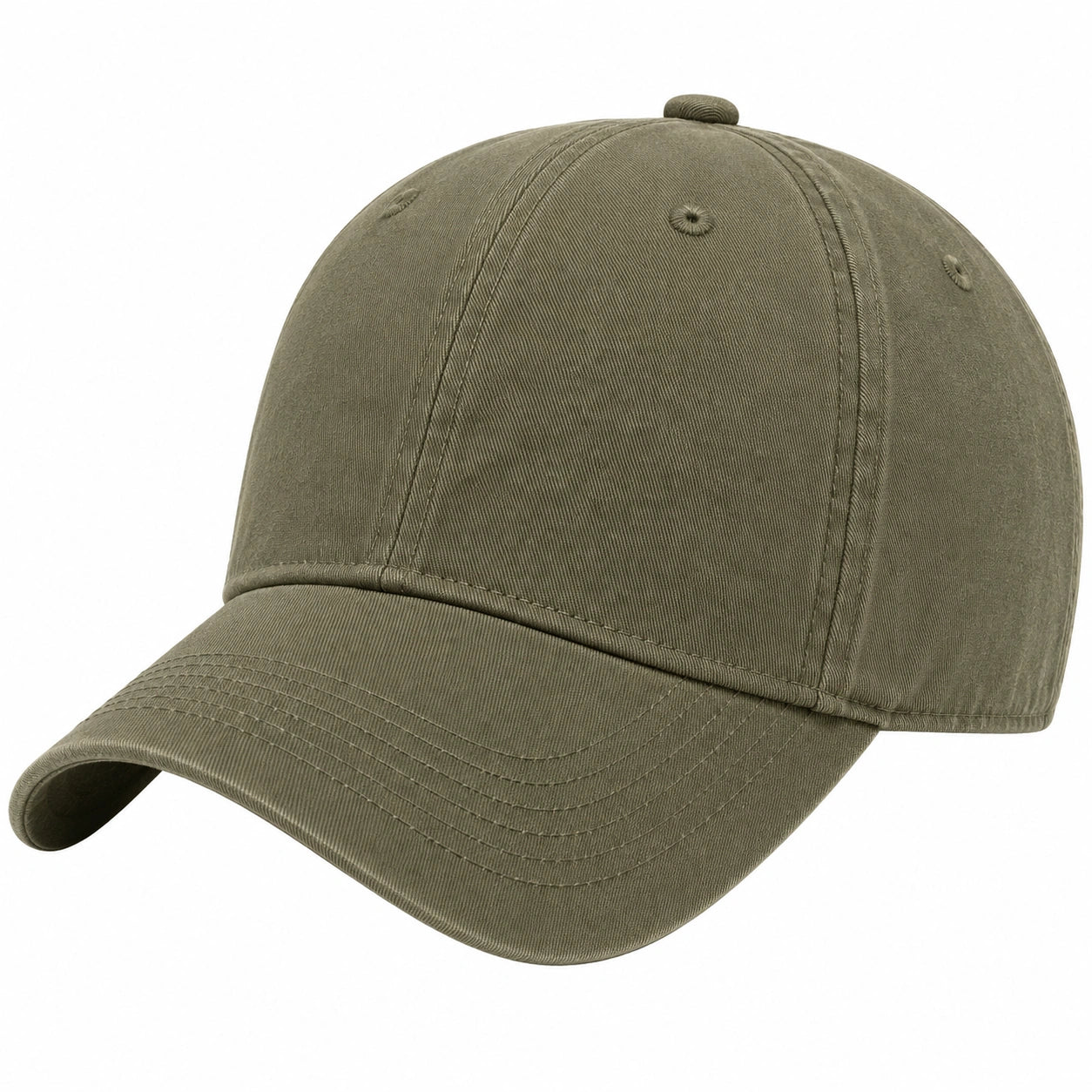 Casquette de baseball kaki réglable