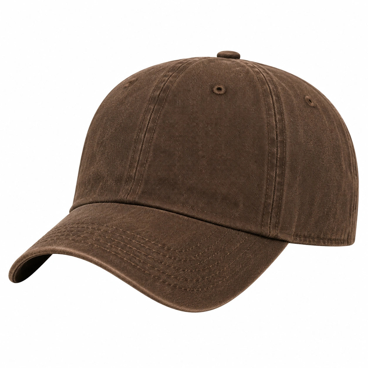 Casquette de baseball unisexe réglable marron