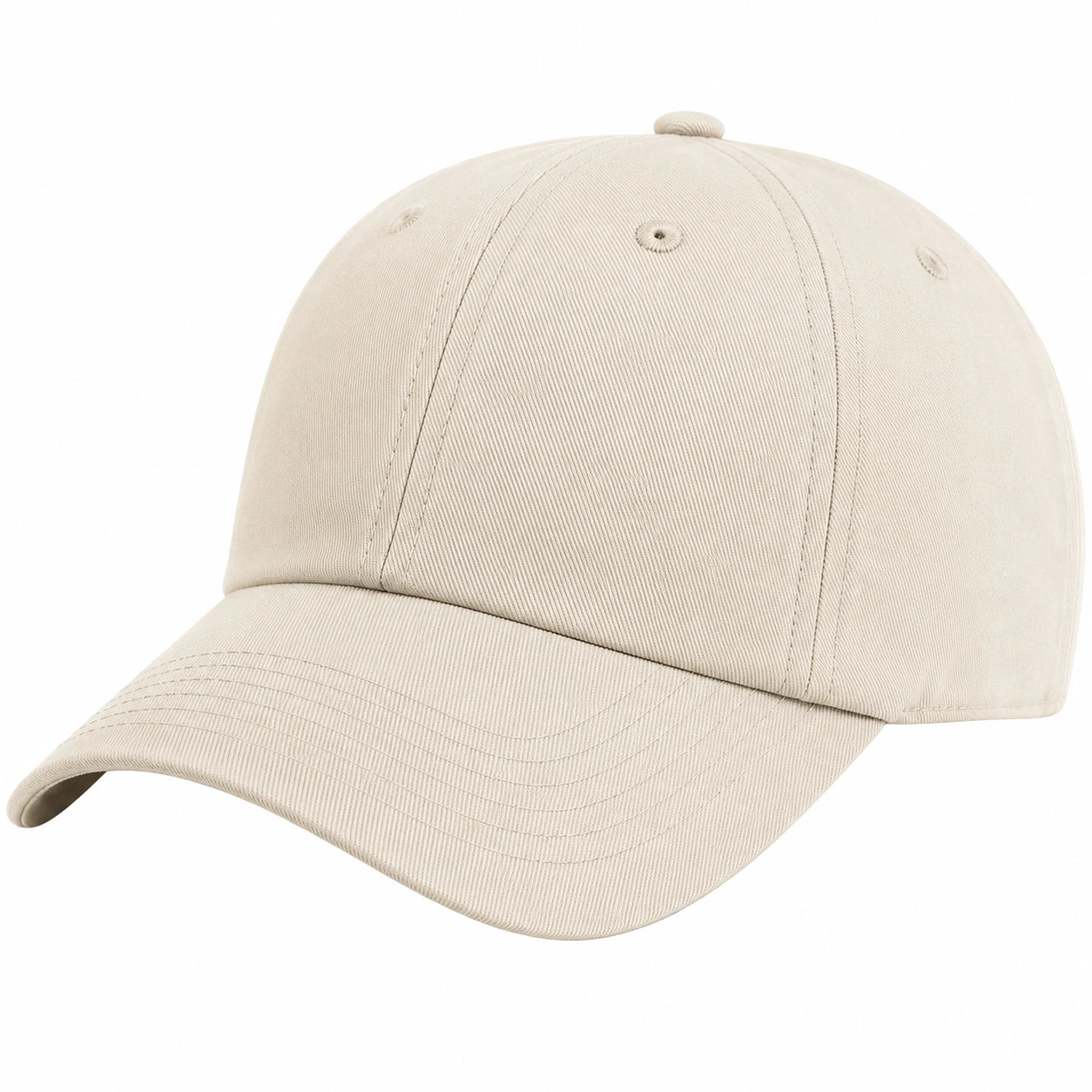 Casquette de baseball classique unisexe beige