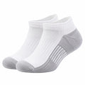 Chaussettes basses de sport blanches et grises respirantes