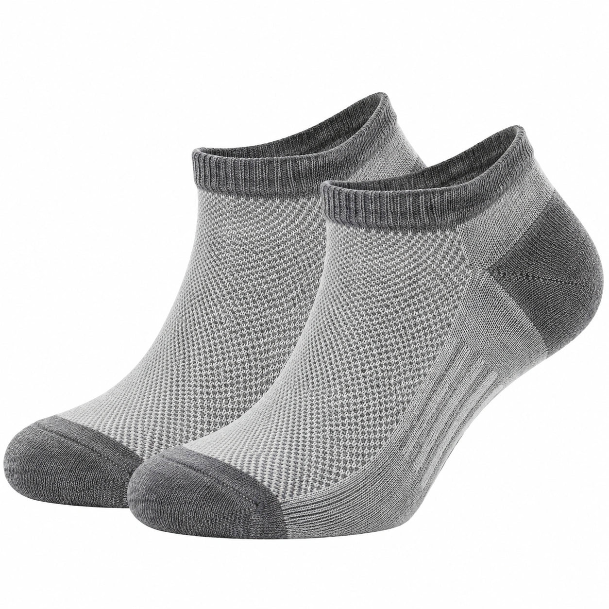 Chaussettes courtes respirantes et confortables - gris